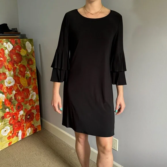 Laundry Black Ruffle Dress - Picture 2 of 5